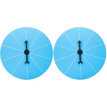 2Pcs Blue DIY Prize Wheel Rotatable Party Game Wheel for Carnivals