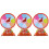 3Sets Plastic DIY Prize Wheels Multi- Game Rotatable Wheel 4