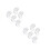 10Pcs White Denture Case with Snap Lock Durable Plastic Denture Holder 9