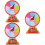 3Sets Plastic DIY Prize Wheels Multi- Game Rotatable Wheel 7