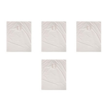 4Pcs Comfortable Beige Massage Table Cover Elastic Washable Bed Sheet