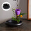 2Pcs Black Round Flower Needle Base Copper Flower Arrangement Tool 10