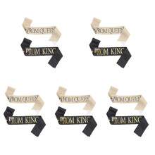 10St Assortiment Prom King En Prom Queen Stoffen Sjerpen Voor Feest