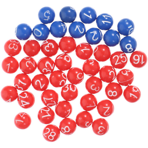 2Sets Durable Numbered Sphere Balls Colored Plastic Game Props 2