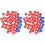 2Sets Durable Numbered Sphere Balls Colored Plastic Game Props 6