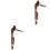 4Pcs Brown Punk Cape and Gothic Split Shawl Cosplay Costume Set 3