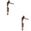 4Pcs Brown Punk Cape and Gothic Split Shawl Cosplay Costume Set 6