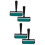 4St Multifunctionele Groene Stamping Rollers Voor 8