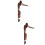 4Pcs Brown Punk Cape and Gothic Split Shawl Cosplay Costume Set 7