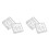 4Pcs Flexible Silicone Nail Decor Mold for DIY Manicure Durable White 11