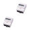 2Pcs White Wattmeter Voltage and Current Meter for Rail Circuit Use 4