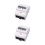 2Pcs White Wattmeter Voltage and Current Meter for Rail Circuit Use 5