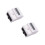 2Pcs White Wattmeter Voltage and Current Meter for Rail Circuit Use 7