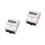 2Pcs White Wattmeter Voltage and Current Meter for Rail Circuit Use 8