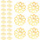 4800Stk Blüten Perlkappen Metall Gold DIY Schmuck 3