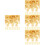 4800Stk Blüten Perlkappen Metall Gold DIY Schmuck 7