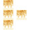 4800Stk Blüten Perlkappen Metall Gold DIY Schmuck 8