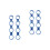4Pcs Elastic Blue Guitar Finger Practice Sleeves Ukulele Trainer Tool 4