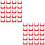 2Pcs PVC Clamp U Shape Red Durable Holder for Pipe and Wire Support 6
