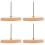 4Pcs Wood Iron Receipt Holder Spike Desk Bill Organizer Multi Use 5