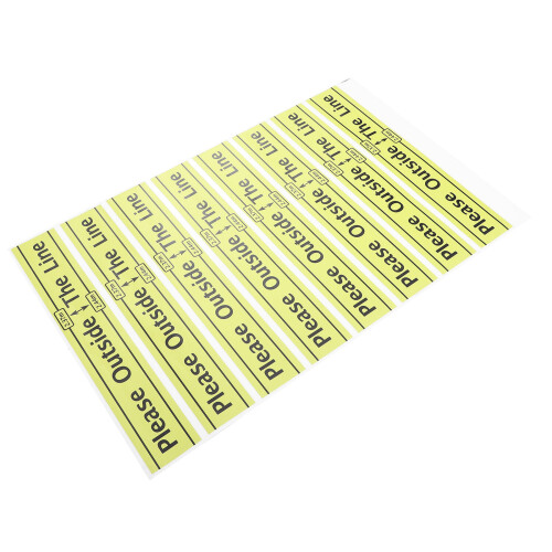 Yellow PVC Ground Line Notice for Throw Game Accessories 2
