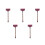 5Pcs Portable Red Silicone Tea Tray Scraping Tools for Kitchen Use 10