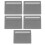 20Pcs Durable Rubber Slider Fader Caps for Mixer Console Grey 2