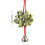 (White) 2pcs Red & White Berry Mistletoe Christmas Decor 1
