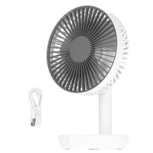 Rechargeable Battery Quiet Timer Fan Oscillating Fan USB Desk Fan Foldaway Standing Fan Portable Pedestal Fan With Remote Control Telescopic4Speed