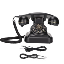 Old Fashioned Phone Push Button Dial Phone Plug And Play Retro Landline Phone With Unique Back Design For Office And Home