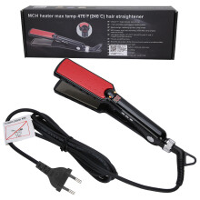Ceramic Tourmaline Hair Straightener With Ionized Plates Turbo Mode Ultra-Smooth Titanium Surface Professional Styling Tool Featuring LCD Display And