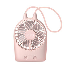 Powerful Handheld Fan With Brushless Motor Rechargeable Quiet Fan Adjustable Speeds Foldable Design Strong Airflow USB Charging Personal Cooling