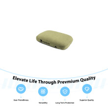 (Green) Travel Neck Pillow - Memory Foam, Ergonomic Support