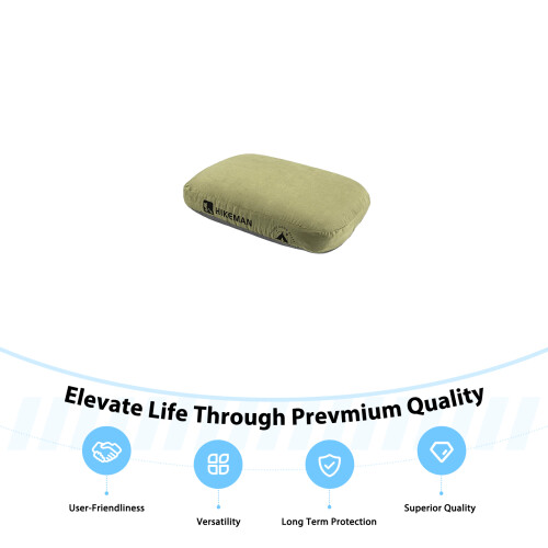 (Green) Travel Neck Pillow - Memory Foam, Ergonomic Support