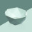 (The Nordic Green, L) Hexagonal Double-Layer Colander for Broccoli & Grapes 1