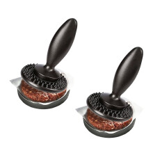 2Pcs Reversible Meat Tenderizer and Pounder, 3-In-1 Dual Sided Meat Tenderizer, Hamburger Press Patty Maker
