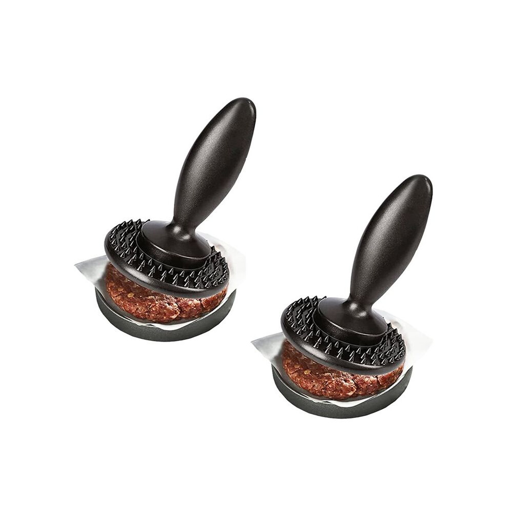2Pcs Reversible Meat Tenderizer And Pounder, 3-In-1 Dual Sided Meat Tenderizer, Hamburger Press Patty Maker 4713011195196