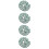 4Pièces Applique Creative Verte En Cristal Pour Bride Sash 9