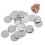 80Pièces Médailles Rondes Argent Polyvalentes Pour 10