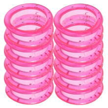 12Pcs Durable Pink Silicone Finger Protectors for Pet Grooming Shears