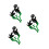 3Paires Leviers Aluminium 7/8 Pouces Réglables 6