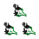 3Paires Leviers Aluminium 7/8 Pouces Réglables 7