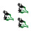 3Paires Leviers Aluminium 7/8 Pouces Réglables 8