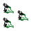 3Paires Leviers Aluminium 7/8 Pouces Réglables 9