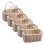 15Pcs Portable Mini Raffia Flower Baskets for Pretend Play Storage 2