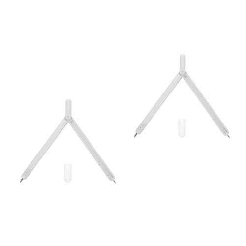 2Pièces Compas Métal Précis Pour Géométrique Avec Échelle
