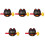 5Sets ABS Cartoon Vis Percussie Speelgoed Office Ontspannend Speel 4