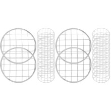 24PiÚces Grilles Métal Argenté Pour Bocaux, Usage