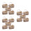 15Pcs Portable Mini Raffia Flower Baskets for Pretend Play Storage 3
