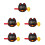 5Sets ABS Cartoon Vis Percussie Speelgoed Office Ontspannend Speel 7